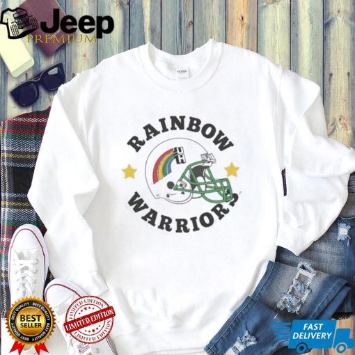 University of hawaiI vintage Football rainbow T shirts