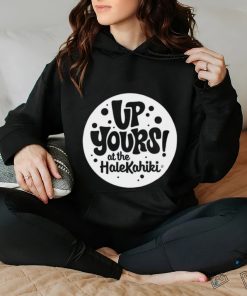 Up yours at the Halekahiki logo shirt