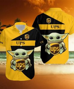 Ups 3D Baby Yoda Hawaiian Shirt Men And Women Gift