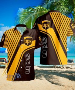 Ups Logo Yellow And Black Hawaiian Shirt For Men And Women