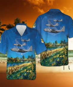 Us Air Force 74 2065  C 130h  36th As  374th Aw  Yokota  Japan Hawaiian Shirt