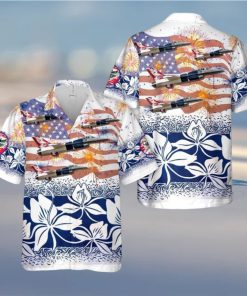 Us Air Force F 16 Fighting Falcon 457Th Fighter Squadron, 4Th Of July Trendy Hawaiian Shirt