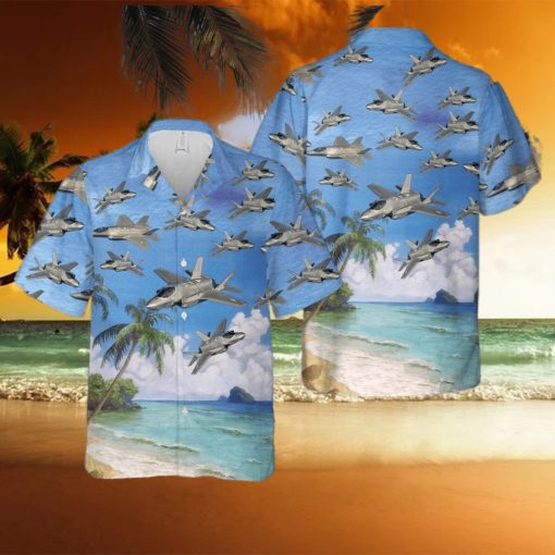 Us Air Force Lockheed Martin F 35 Lightning Ii Hawaiian Shirt