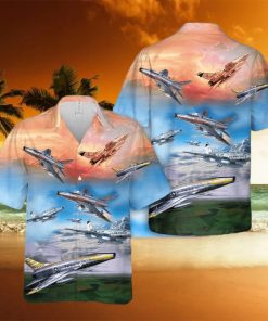 Us Air Force North American F 100 Super Sabre Hawaiian Shirt