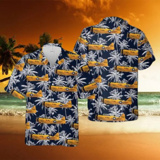 Us Air Force North American T 6g Texan Hawaiian Shirt