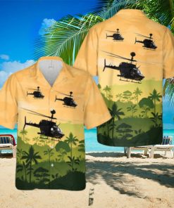 Us Army 82nd Airborne Oh 58d Kiowa Warrior Best Summer Gift Aloha Hawaiian Shirt 3D Printed