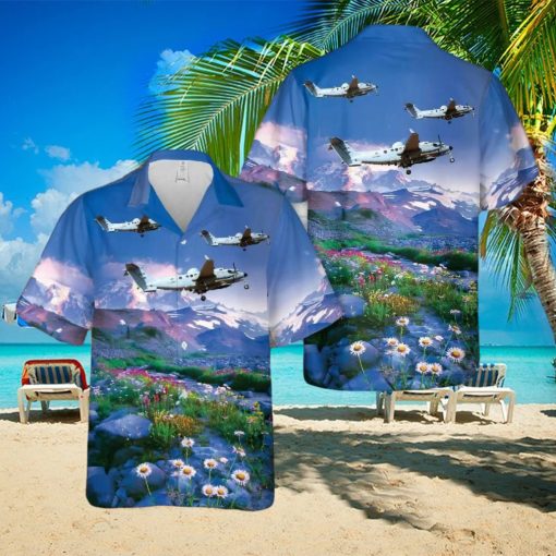 Us Army Beechcraft Mc 12w Liberty Hawaiian Shirt