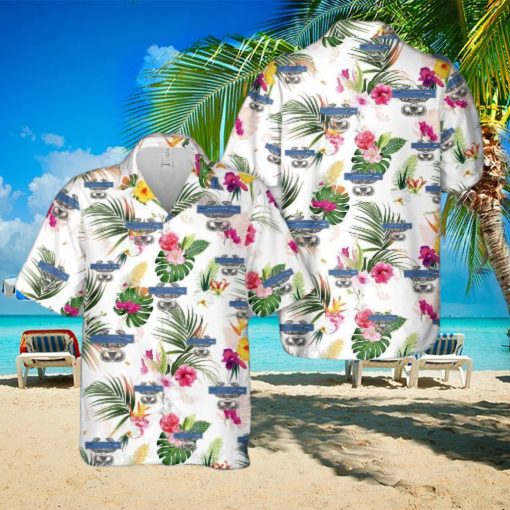 Us Army Cib Jump Wings Hawaiian Shirt