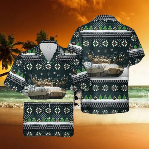 Us Army M2a3 Bradley Christmas Hawaiian Shirt