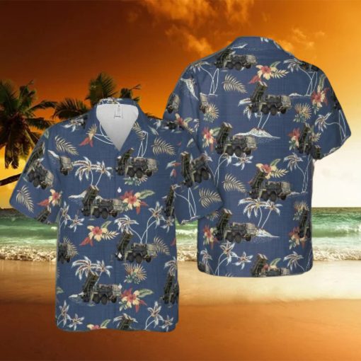 Us Army Mim 104 Patriot Surface to air Missile System Hawaiian Shirt