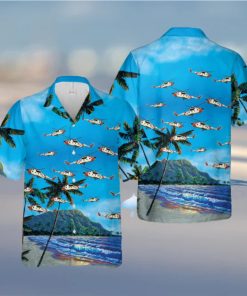 Us Coast Guard H 3 Helicopter Hawaiian Shirts