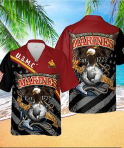 Us Marine Corps Semper Fidelis Hawaiian shirt