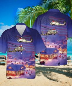 Us Navy Mh 60 Seahawk Christmas Hawaiian Shirt