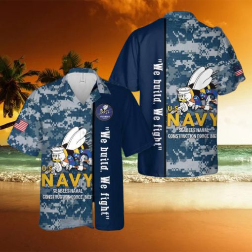 Us Navy Seabees Naval Construction Force  ncf  Hawaiian Shirt