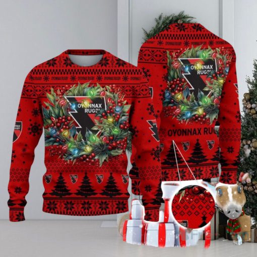 Us Oyonnax Rugby Ugly Christmas Sweater Gift Ideas For Fans