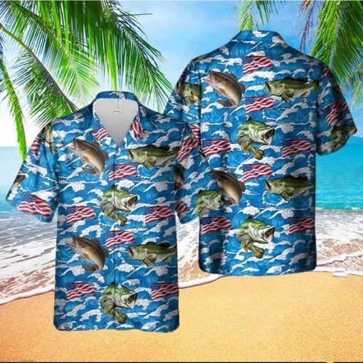 Usa Largemouth Bass Fishing Hawaiian Shirt