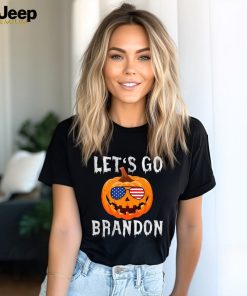 Usa Sunglasses Pumpkin – Let’s Go Brandon Halloween V Neck T Shirt