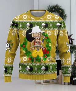 Usopp One Piece Anime Ugly Christmas Sweater, Custom Sweatshirt Apparel