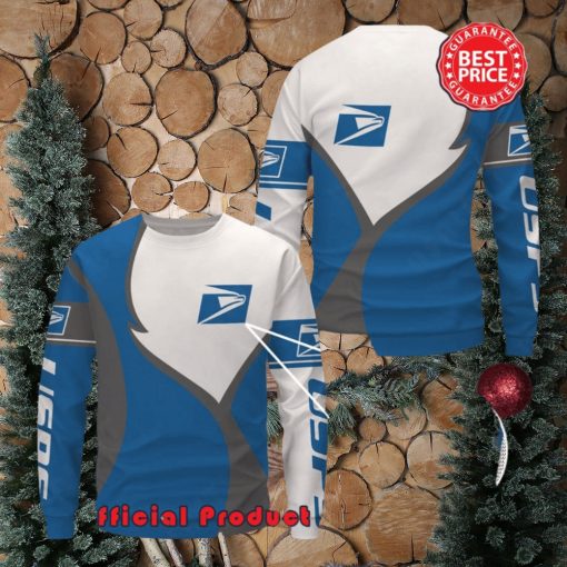 Usps Logo Design Trending Ugly Christmas Sweater