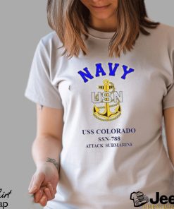 Uss Colorado Ssn 788 Attack Submarine Quot Anchor Unisex Sweatshirt