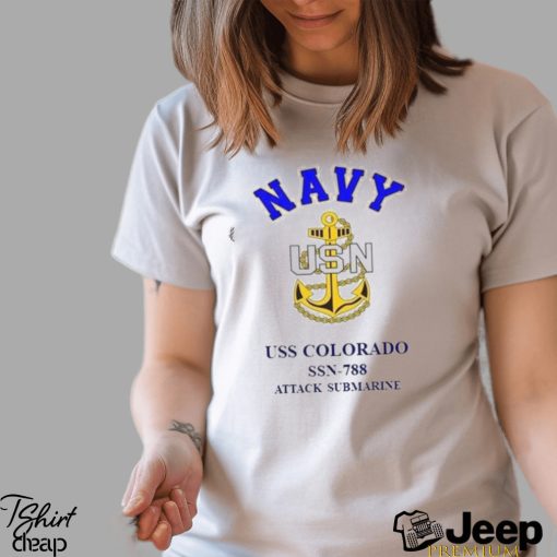 Uss Colorado Ssn 788 Attack Submarine Quot Anchor Unisex Sweatshirt