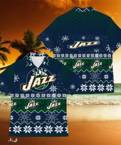 Utah Jazz Best Ugly Christmas 3D Hawaiian Shirt Printed Fans Gift For Family Holidays