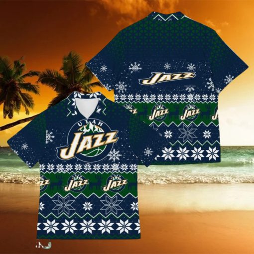 Utah Jazz Best Ugly Christmas 3D Hawaiian Shirt Printed Fans Gift For Family Holidays