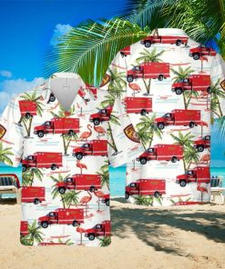 Utah Unified Fire Authority Ambulance Hawaiian Shirt Summner Vacation Shirt