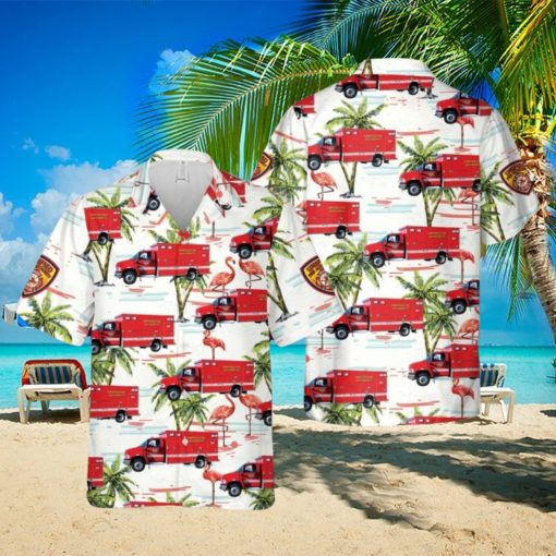 Utah Unified Fire Authority Ambulance Hawaiian Shirt Summner Vacation Shirt