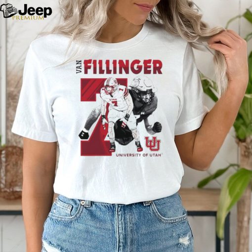 Utah Utes 7 Van Fillinger caricature shirt