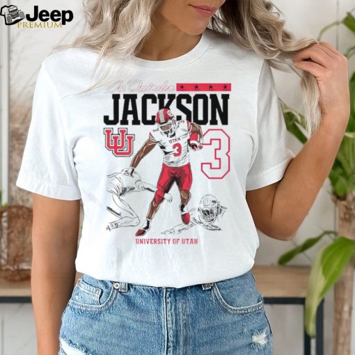 Utah Utes Ja’Quinden Jackson caricature shirt