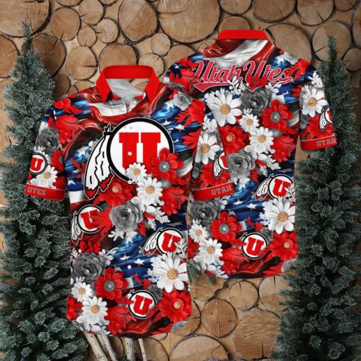 Utah Utes NCAA2 Hawaii Shirt Independence Day