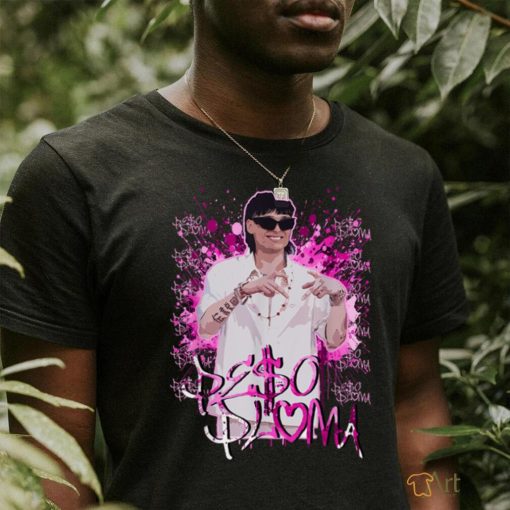 Pe$o Pluma Pink splatter text T Shirt