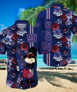 New York Giants Aloha Mick Pattern Hawaiian Shirt For Fans