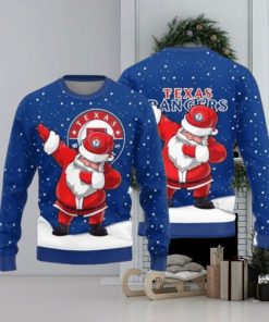 Texas Rangers Dab Santa Ugly Christmas Sweater