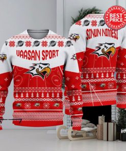 Vaasan Sport Liiga Custom Name Ugly Sweater Christmas