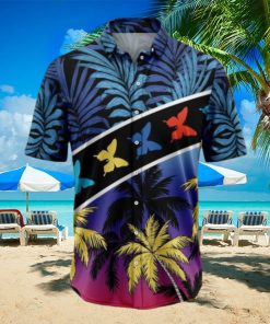 Vacation Tropical Coconut Palm Butterflies Tropical Hawaiian Shirt Gift For Men And Women