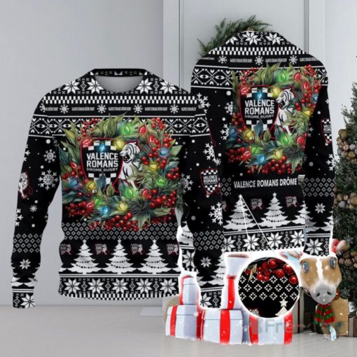 Valence Romans Drome Rugby Ugly Christmas Sweater