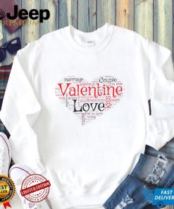 Valentine Love Marriage couple heart T shirt