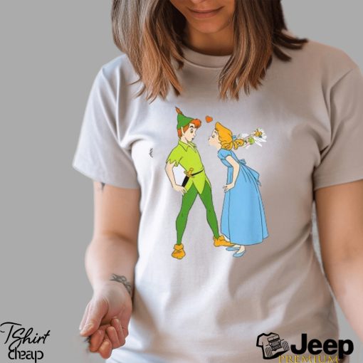 Valentine’s Day Peter Pan and Wendy Darling Kiss Shirt Great Gift Ideas For Couples