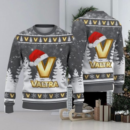 Valtra Logo Wearing Santa Hat Christmas Gift Ugly Christmas Sweater Christmas Gift Ideas