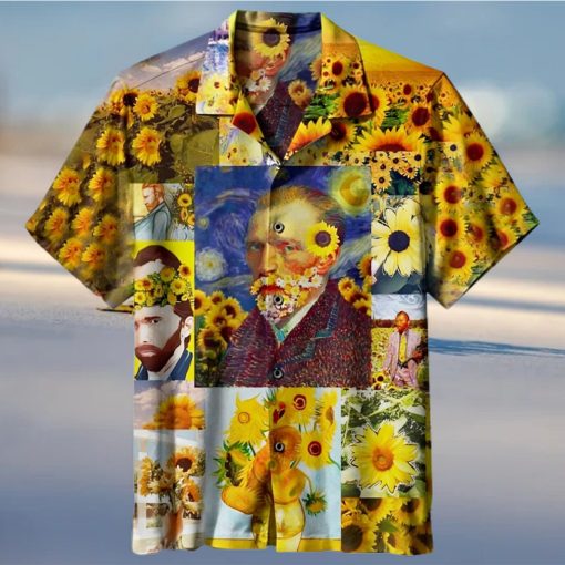 Van Gogh Sunflower Art 3D All Print Hawaiian Shirt