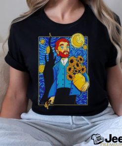 Van gogh in Starry Night shirt