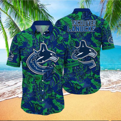 Vancouver Canucks NHL Flower Hawaiian Shirt Special Gift For Fans hawaiian shirt