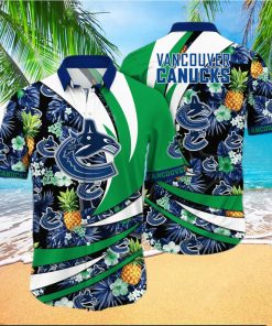 Vancouver Canucks NHL For Sports Fan Tropical 3D Printed Hawaiian Style Shirt