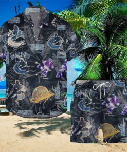 Vancouver Canucks Retro NHL 3D Hawaiian Shirt And Shorts For Men And Women Gift Fan