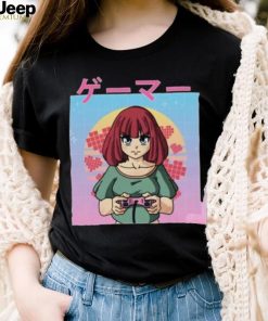 Vaporwave Japanese Shirt Kawaii Anime Gamer Girl Unisex T Shirt