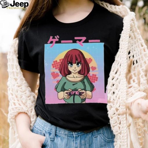 Vaporwave Japanese Shirt Kawaii Anime Gamer Girl Unisex T Shirt