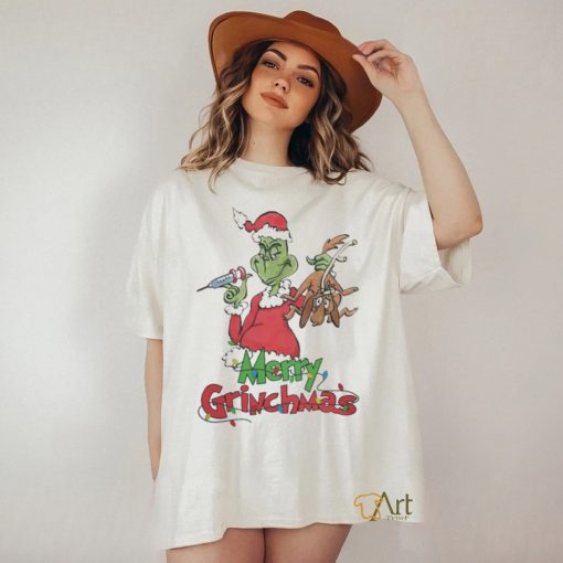 Santa Grinch Merry Grinchmas Nurse Light Shirt