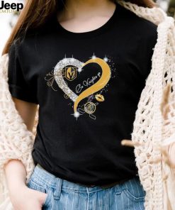 Vegas Golden Go Knights Go Love Heart Shirt